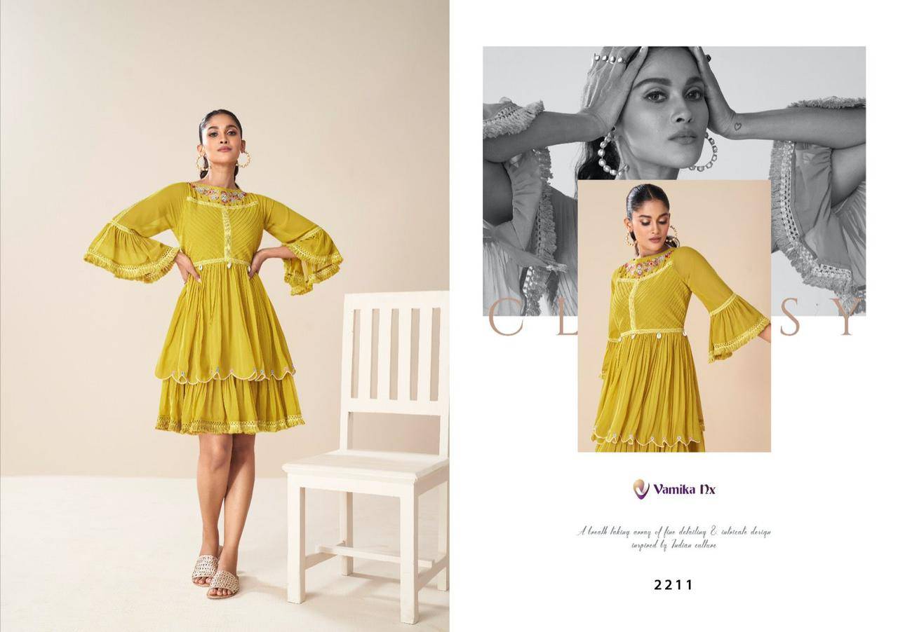 Tunic vol-2 by Vamika 2207 to 2212 Series Designer Stylish Fancy Colorful Beautiful Party Wear & Ethnic Wear Collection rayon tops At Wholesale Price